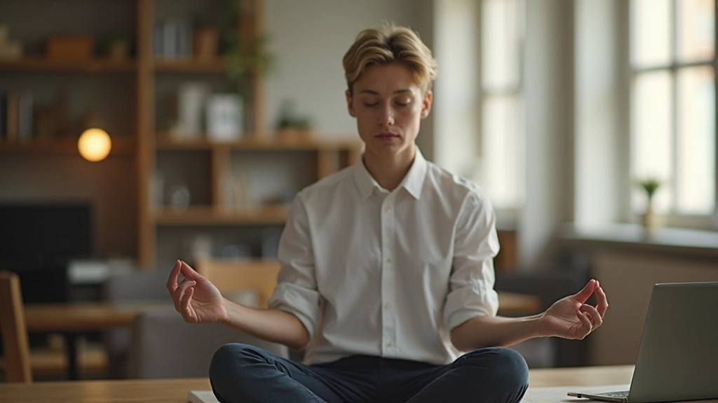 Person som bemästar inre fokus och hanterar invagga tankar under arbetspassen