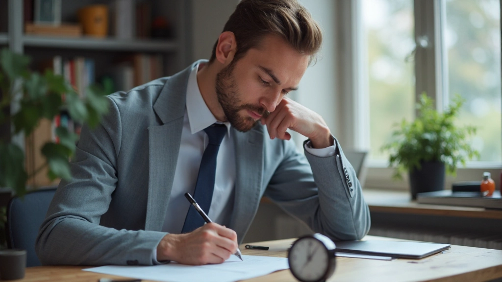 Professionellt foto av person som genomför strukturerad arbetsperiod